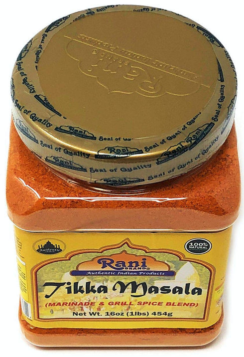 Rani Tikka Masala Indian 7-Spice Blend 16oz (1lb) 454g PET Jar ~ All Natural | Salt-Free | Vegan | No Colors | Gluten Friendly | NON-GMO | Indian ...