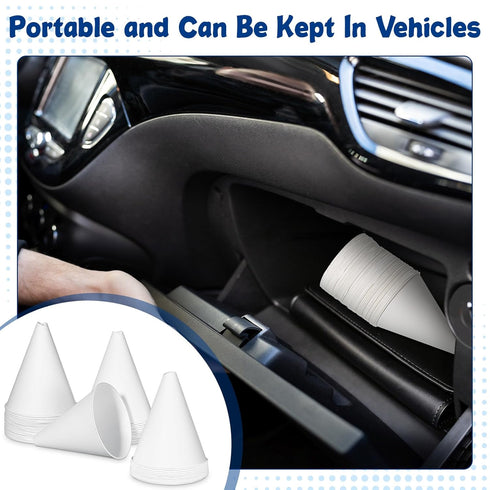 25 Pcs Paper Funnels for Motor Oil 6 oz Disposable Engine Oil Funnel Car Oil Funnels Paper Cone Funnel for Gas, Car Oil Change Fluid Automotive Us...