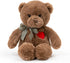 11.4” Small Teddy Bear with Heart Cute Brown Teddy Bear Stuffed Animals for Valentines Day Soft Bear Plushie Toy Stuffed Bear Plush Gifts for Girl...
