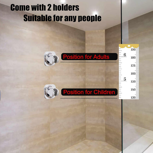 Shower Head Holder, Adjustable Handheld Shower Head Holder Adhesive or Screw Wall Mount Shower Wand Holder Waterproof by Lofekea (1 Pack, Chrome)...