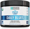 Zhou Nutrition USDA Organic Blue Spirulina Powder with KSM-66 Ashwagandha and Blueberry, Organic Superfood Powder, Antioxidants, Fiber, Mental Ene...