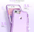 ORIbox iPhone 7/8/SE 2022 Compatible Case, Crystal Purple, Heavy Duty Shockproof Clear Case with Camera Protector...