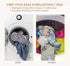 Bra Washing Bag for Laundry, Silicone Lingerie Bags for Washing Delicates, Laundry Bag Washing Machine & Dryer Washing Bags for A-38D Cup Bras, Ma...