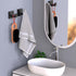 VAEHOLD 4 Pack Robe Towel Hooks for Bathrooms Matte Black Coat Hooks for Hanging Stainless Steel Heavy Duty Wall Mounted Shower Hooks Wall Hooks f...