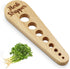 Herb Stripper Wooden Vegetable Leaf Remover Rustic Safe Kitchen Tool Cooking Gifts for Chefs and Housewives (Wooden)...