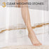 AmazerBath Shower Curtain Liner 2 Pack, 72 x 72 Inches PEVA Plastic Shower Liner with 3 Weighted Stones and 12 Rustproof Metal Grommet, Standard S...