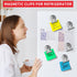 24 Pack Magnetic Clips Fridge Magnets Heavy Duty Magnet Clips for Whiteboard & Refrigerator Wide Scratch Safe Best for House Office School Use...