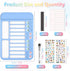 Audab 2Pcs Dry Erase Chore Chart for Kids, Magnetic Checklist Board, My Chores Slider Chart to Do List Board, Routine Chart Schedule Board Task Tr...
