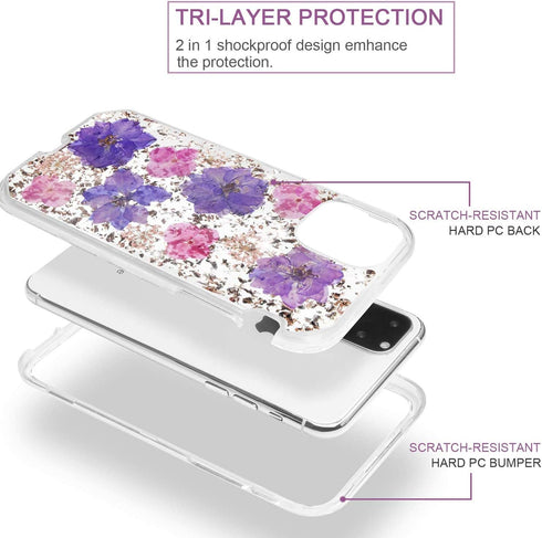 Design for iPhone 11 Pro Max Case,Full Body 2 in 1 Heavy Duty Hybrid Sturdy Armor High Impact Shockproof Protective Anti-Scratch Cover Case for iP...