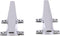 Attwood 6245-6 Chrome-Plated Zinc Cleats, 6 Inches Long, 2 3/32 inches Wide, Install with 4 Included #10 Fasteners...