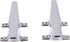 Attwood 6245-6 Chrome-Plated Zinc Cleats, 6 Inches Long, 2 3/32 inches Wide, Install with 4 Included #10 Fasteners...