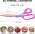 Sewing Scissors, Stainless Steel Multi-Purpose Scissors, Professional Titanium Coating for Garment Fabric, Leather, Tailoring, Home and Office, 10...