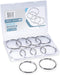 Loose Leaf Binder Rings 2 Inch (20 Pack) – Premium Nickel Plated Steel Book Rings, Metal Rings for Index Cards, Index Card Rings, for Office, Scho...