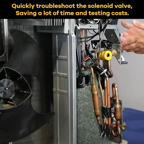 Solenoid Valve Magnet Tool #TLMKC, Solenoid Valve Troubleshooting Magnet 18 mm, Fits All Common Industry Valves Yellow...