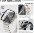 Ultra Look - Fullife 2 in 1 Compatible with Apple Watch Case Series 9 45mm Waterproof Screen Protector, Front & Back Full Protective Bumper Face C...