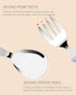DF DUALFERV 10 pcs Toddler Utensils, Stainless Steel Toddler Silverware Set with Round Handle, Baby Forks for Self Feeding, 5 Toddler Forks and 5 ...