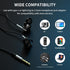 viken Wired Earbuds with Microphone Volume Control, Stereo Heavy Bass Earphones Noise Isolation in-Ear Headset Compatible with iPad,Laptop,MP3,Pho...