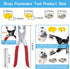 Snaps Buttons with Fastener Pliers Press Tool Kit, Snaps for Sewing, Snap fasteners tool, 804 Piece with Snaps Pliers Snaps for DIY CraftingSewing...