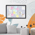 Bulletin Board Felt Board Decorative Display Photo Pin Vision Board Foldable Self-Adhesive Framed Felt Board for Home Office School Walls 15.7 * 2...