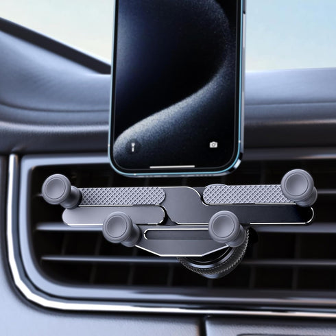 ELOHEI Cell Phone Car Holder, Upgraded Aluminum Alloy Car Holder for iPhone 15 Pro Max, 2023 Best Gravity Car Vent Phone Mount, Air Vent Phone Hol...