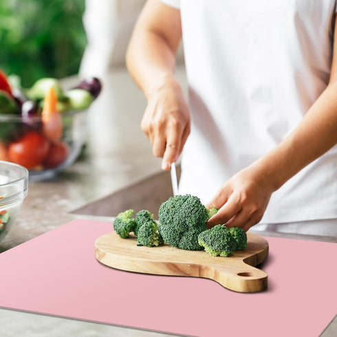 2 Pack Silicone Mats for Kitchen Counter, Multipurpose Table Mat, Silicone Pad Desk Work Mat, Nonstick Nonskid Heat-Resistant Pad, Placemat, Silic...