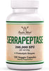 Serrapeptase 240,000 SPU Max Potency (120 Veggie Capsules) Proteolytic Enzyme for Sinus, Respiratory and Joint Health (Non-GMO, Gluten Free, Veget...
