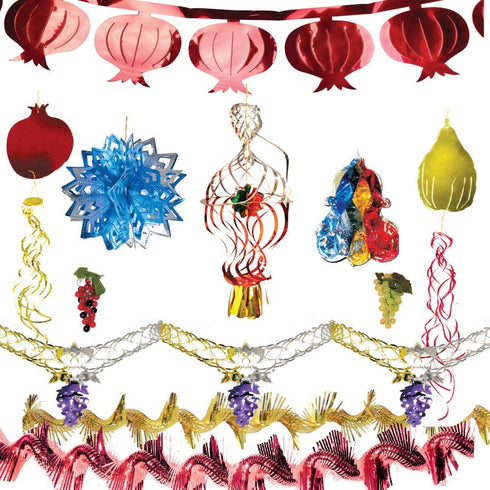 10-Piece Set of Assorted Sukkah Decorations....