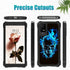 for TCL ION X Case,TCL ION V Phone Case with Glass Screen Protector,Heavy Duty Rugged Hard PC & Soft TPU Bumper Shockproof Protective Phone Case f...