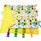 Baby Security Blanket for Unisex, Yellow Car Baby Lovey Taggy Blanket with Minky Dot Fabric, Soft & Breatable Lovie Baby Gifts for Boys Girs, 21 *...
