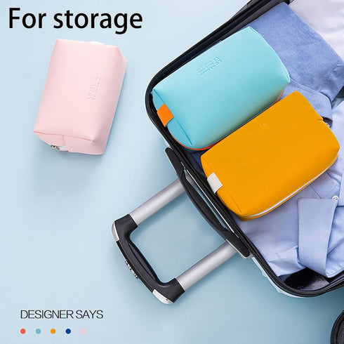 Makeup Bag Pouch Travel Cosmetic Bag, Travel Toiletry Bag Make Up Bags Organizer Cute Makeup Brushes Storage Bag Case Travel Essentials Toiletries...