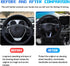 3PCS 15Inch Car Steering Wheel Cover Armrest Cover Gear Shift Cover Set, Microfiber Breathable Anti-Slip Automotive Steering Wheel Protector, Vehi...