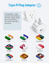 TROND South Africa Power Adapter 2 Pack - US to South Africa Travel Plug Adapter with 4 Outlets 2 USB (1 USB C), Type M Power Converter Adaptor fo...