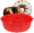European Grade Top-Level Silicone Cake Mold, Non Stick 9 inch Fluted Tube Cake Pan for Bakeware for Cake, Jello, Gelatin, Bread, Monkey Bread, Bro...