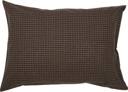 VHC Brands Kettle Grove Standard Pillow Case Set of 2 21x30 Country Primitive Bedding Accessory, Country Black...