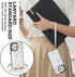 LUVI Compatible with iPhone 15 Pro Wallet Case with Card Holder Crossbody Neck Strap Lanyard Wrist Strap Purse for Women PU Leather Flip Case with...