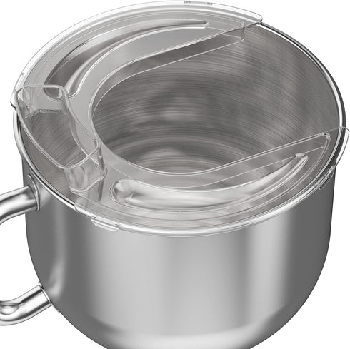Subtle Silver Coated for Splash Guard lid Mixing Bowl Kitchen Machine Chef Multifunction Kitchen Machine for Acekool...