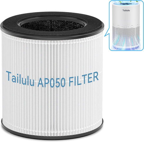 Air Purifier Filter for Tailulu AP050 Air Purifier, 3-in-1 True H13 HEPA Filter, 1PCS...