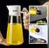 CCKO Glass Olive Oil Dispenser Bottle with Auto Flip Spout 19oz Olive Oil Bottle for Kitchen, No Drip Cooking Oil Dispenser for Soy Sauce, Syrup, ...