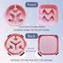 2 PACK Slow Feeder Dog Bowls Small Breed, Pink Silicone Dog Bowl, Silicone Slow Feeder Dog Bowls to Slow Down Pets' Eating Speed for Medium Small ...