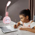 Mini Bunny Night Light, Portable LED Table Light, Cute Rabbit Foldable USB Rechargeable Reading Light Bedroom Children's Bedside Study (Blue Rabbi...