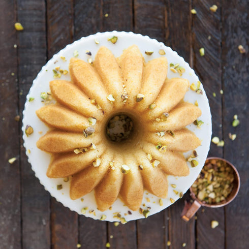 Nordic Ware Lotus Bundt Pan Gold, 5 Cup Capacity...