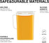 LocknLock Aqua Fridge Door Water Jug with Handle BPA Free Plastic Pitcher with Flip Top Lid Perfect for Making Teas and Juices, 2 Quarts, Ivory...
