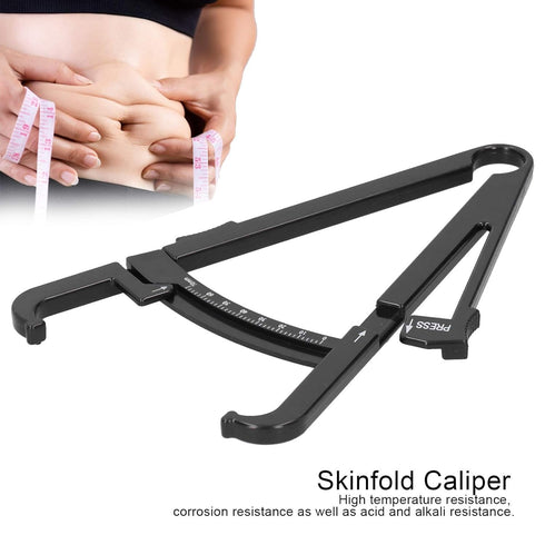 Body Fat Caliper, Body Fat Tester Caliper, Body Fat Caliper Made of Black Plastic Unisex Skinfold Caliper Body Fat Meter(#1)...