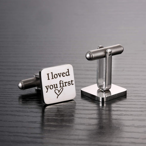 Father of The Bride Cufflinks, Father of The Bride Gift from Daughter, Gift for Dad on Wedding Day, I Loved You First Cuff Links...