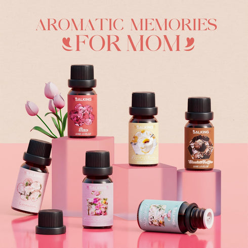 SALKING Fragrance Oil Gift Set for Mom, Premium Essential Oil for Diffuser, Scented Oil Gift for Mother's Day, Diffuser Oil for Soap & Candle Maki...