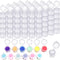 120 Paint Pots with Lids, 5ml/0.17oz Large Empty Paint Pots with Lids, Easy Open Acrylic Paint Container Paint Strips for Kids Classroom School Pa...