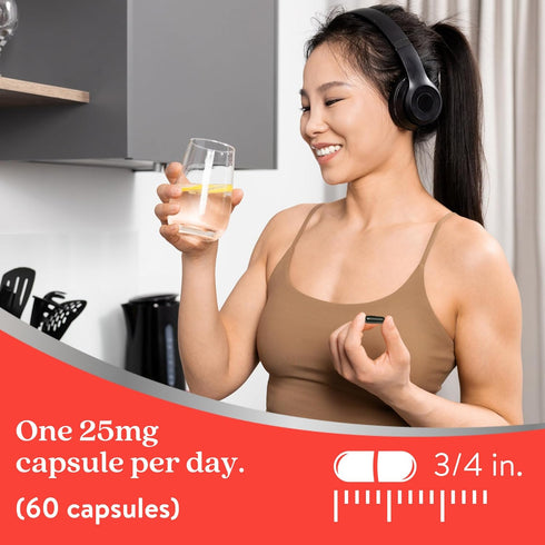 Active Iron Supplement, 25mg (60 Capsules) Non-Constipating and Gentle for Women & Men, Highly Absorbed, Clinically Proven to Increase Iron & Ener...