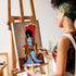 Canvas Painting Kit Pre Drawn Canvas for Painting for Adults Sip and Paint Party Supplies 8x10 Canvas to Paint Afro Queen Girl Paint, Mother's Day...