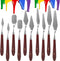 10PCS Palette Knife, Stainless Steel Painting Knife Set, Flexible Spatula Pallet Knife, Metal Artist Knives, Oil Painting Accessories Color Mixing...