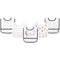 Yoga Sprout Waterproof Bibs, 5 Pack, Metallic Moon...